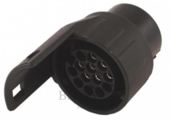 Verloop stekker - Adapter 7/13 Auto 7 polig - Aanhanger 13 polig. - Bateau Bootservice
