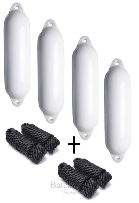 Voordeel set STAR 15 x 58 cm met lijn wit - Bateau Bootservice