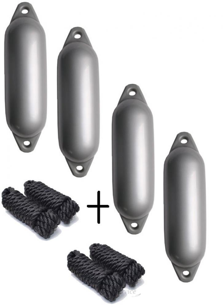 Voordeel set STAR 30 x 90 cm met lijn zilver - Bateau Bootservice