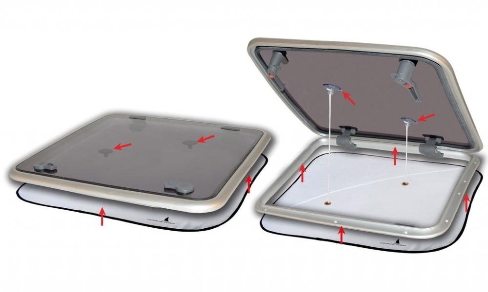 Waterline BLINDS WITH VENTILATION FOR HATCHES – LARGE #1315 - Bateau Bootservice