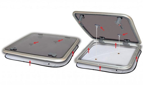 Waterline BLINDS WITH VENTILATION FOR HATCHES – LARGE #1315 - Bateau Bootservice