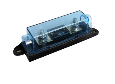 Fuse holder with cover cap, 35 to 200A with fuse 100 Amp