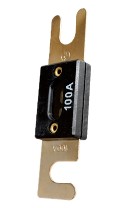 Fuse holder with cover cap, 35 to 200A with fuse 100 Amp