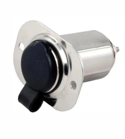 FBBULES Auto Sigarettenaansteker Stopcontact, Waterdicht Sigarettenaansteker Plug 12V / 24V Aanstekerplug voor Auto Marinier Boot Motorfiets met Zekering en 2 M 14 AWG Aansluitkabel