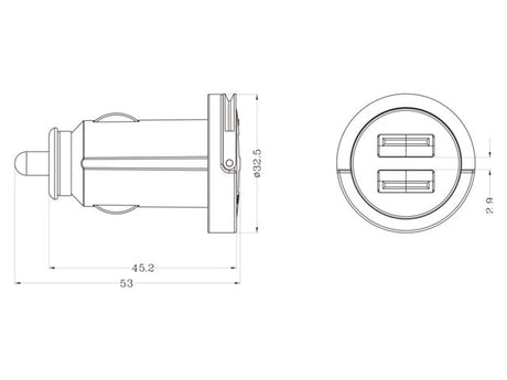 12V USB ADAPTER boot - Bateau Bootservice