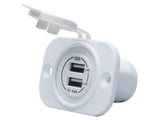 Adapter UNI >2X UNI 12V dubbel - Bateau Bootservice