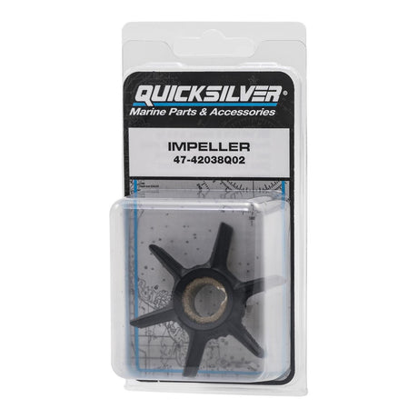 Quicksilver 42038Q02 impeller – geschikt voor Mercury en Mariner 6–15 pk buitenboordmotoren blister