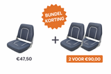 Bundel aanbieding neerklapbare bootstoel blauw met witte bies 1 stoel 47,50 euro of 2 stoelen voor 90 euro bundel