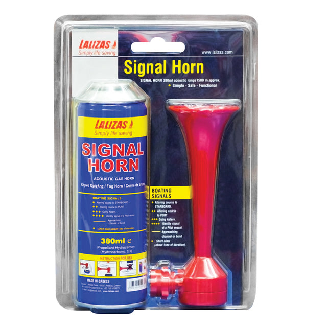 Signaalhoorn set 380ml, krachtige maritieme noodhoorn met groot bereik.
