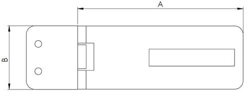 Hollex slotoverval 96,8x37,2mm