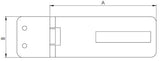 Hollex slotoverval 96,8x37,2mm