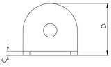 Hollex slotoverval 96,8x37,2mm