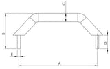 Railing handgreep boot RVS 316 500mm - Bateau Bootservice