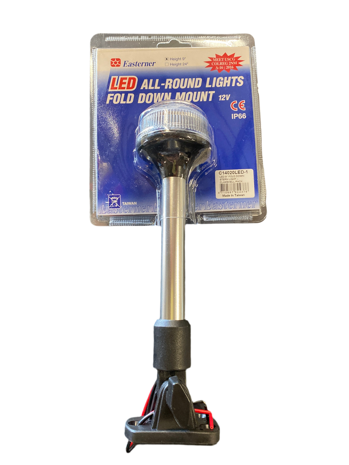 Toplicht LED 230 mm inklapbaar zwart