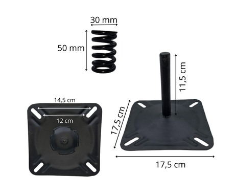 Boot montage set pin type 48 cm