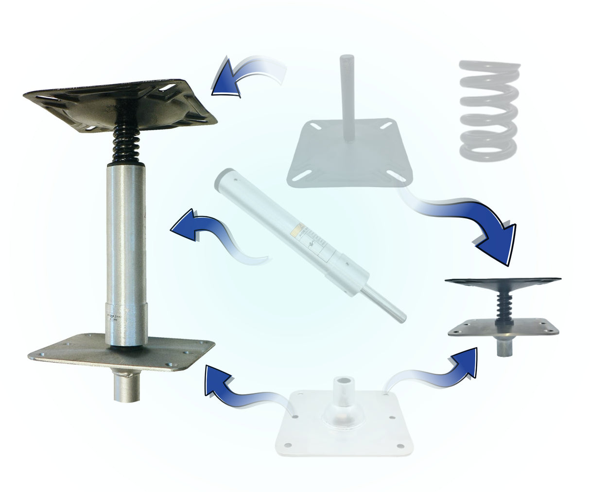 Boot montage set pin type 29 cm