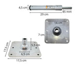 Boot montage set pin type 29 cm