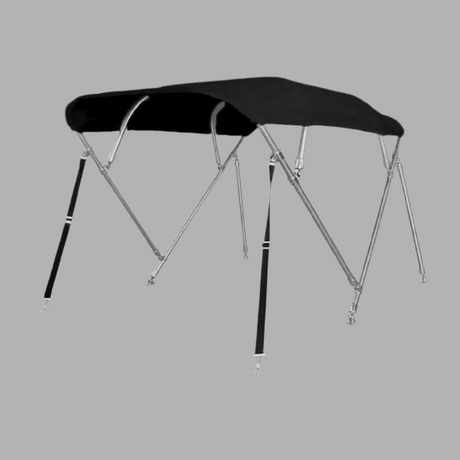 Biminitop 4-boogs Sunmaster DeLuxe – 232 cm | 25 mm RVS | antraciet grijs
