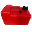 Benzinetank 12 liter rood buitenboordmotor zijkant