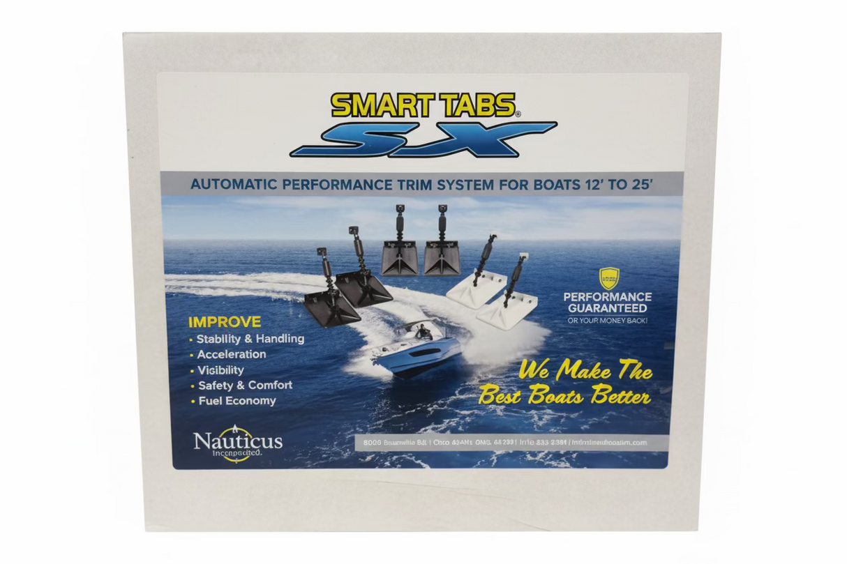 Automatische Smart Tabs trimplaten met composiet platen en stikstof cilinders voor motorboot verpakking 