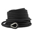 Hollex ankerlijn zwart 12 mm met ingesplitste loodkous, 20 meter rol