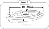 Afdekzeil voor consoleboot 488-564 cm - Bateau Bootservice