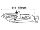 Afdekzeil voor consoleboot 518-579 cm - Bateau Bootservice