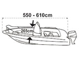Afdekzeil voor consoleboot 550-610 cm - Bateau Bootservice
