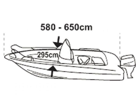 Afdekzeil voor Consoleboot 580-650 cm - Bateau Bootservice