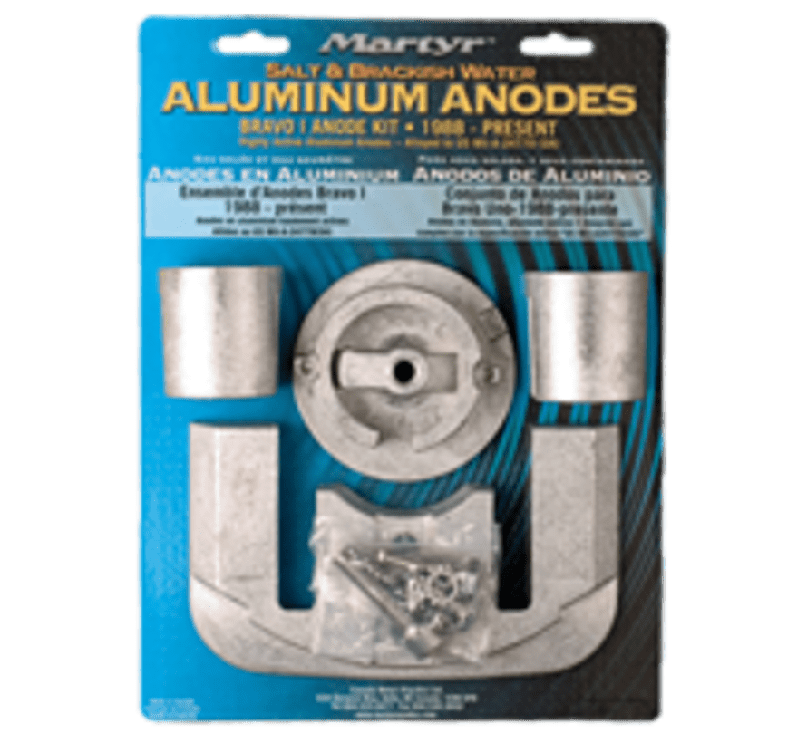 Anode kit Bravo-1 >1988 Zink Aluminium of Magnesium - Bateau Bootservice