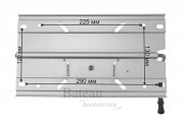 Base for seat, voor en achter - Bateau Bootservice