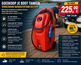 Mobiele brandstoftank 59 liter met handpomp en wielen