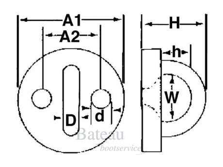 Dekoog rond RVS 40 mm - Bateau Bootservice