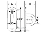 Dekoog RVS 304 45 mm - Bateau Bootservice