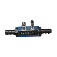 Dubbele brandstof tank male connector met Ø10 mm slangtule voor Yamaha Mercury en Mariner buitenboordmotoren