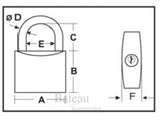 Hangslot 30 mm - Bateau Bootservice