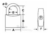 Hangslot 40 mm - Bateau Bootservice