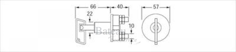 Battery Switch 12V 500 Amp - Bateau Bootservice