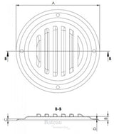 Hollex ventilatierooster 100mm - Bateau Bootservice