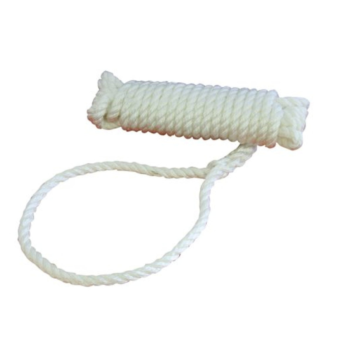 3 strand mooring line with white loop