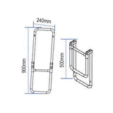 Aluminium rubberboot trap 2 treden inklapbaar