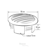 RVS Ventilatierooster - Ã˜ 90 mm