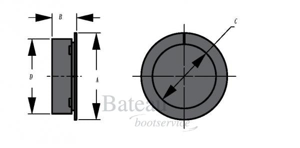 Slangadapter 76 mm - Bateau Bootservice