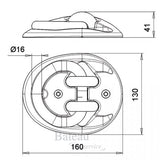 STAZO Wall/Dock Ankerplaat Drop - Bateau Bootservice