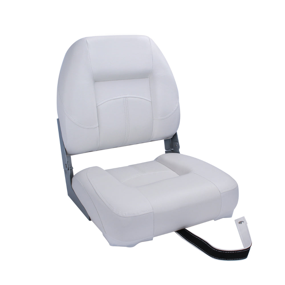 witte bootstoel vinyl compacte stoel voor boot met rugleuning voorkant