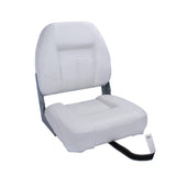 witte bootstoel vinyl compacte stoel voor boot met rugleuning voorkant