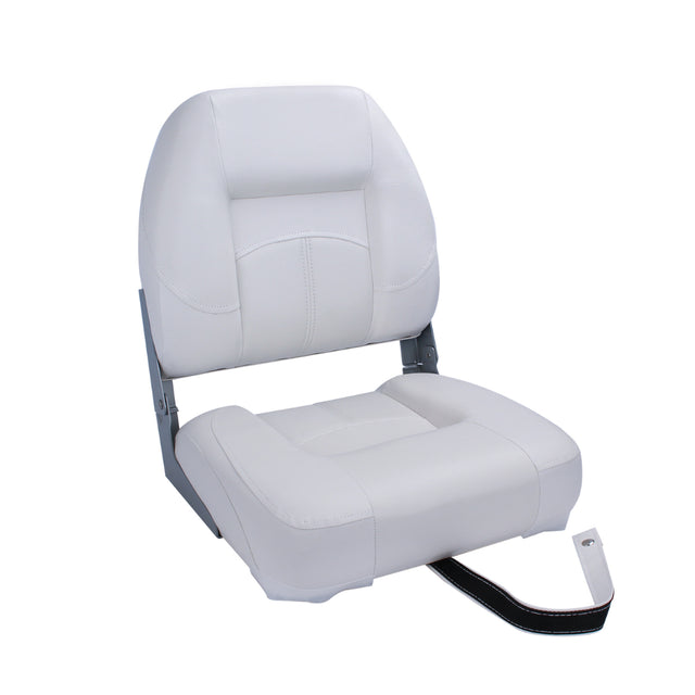 witte bootstoel vinyl compacte stoel voor boot met rugleuning voorkant