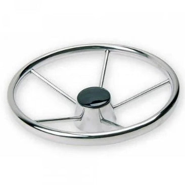 RVS bootstuur met 5 spaken 39 cm