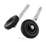 Transportwielen rubberboot aluminium - Bateau Bootservice