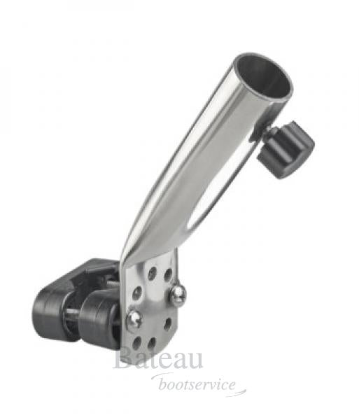 Vlaggenstokhouder RVS opbouw 22 MM diameter Hoogte 90 mm - Bateau Bootservice